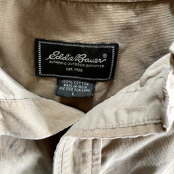 Eddie Bauer Mens Corduroy Button Down - Large - Picture 2 of 4